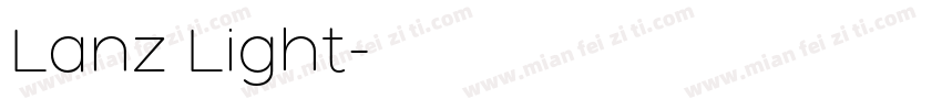 Lanz Light字体转换